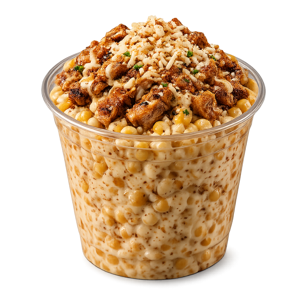 Esquite de pollo cremoso