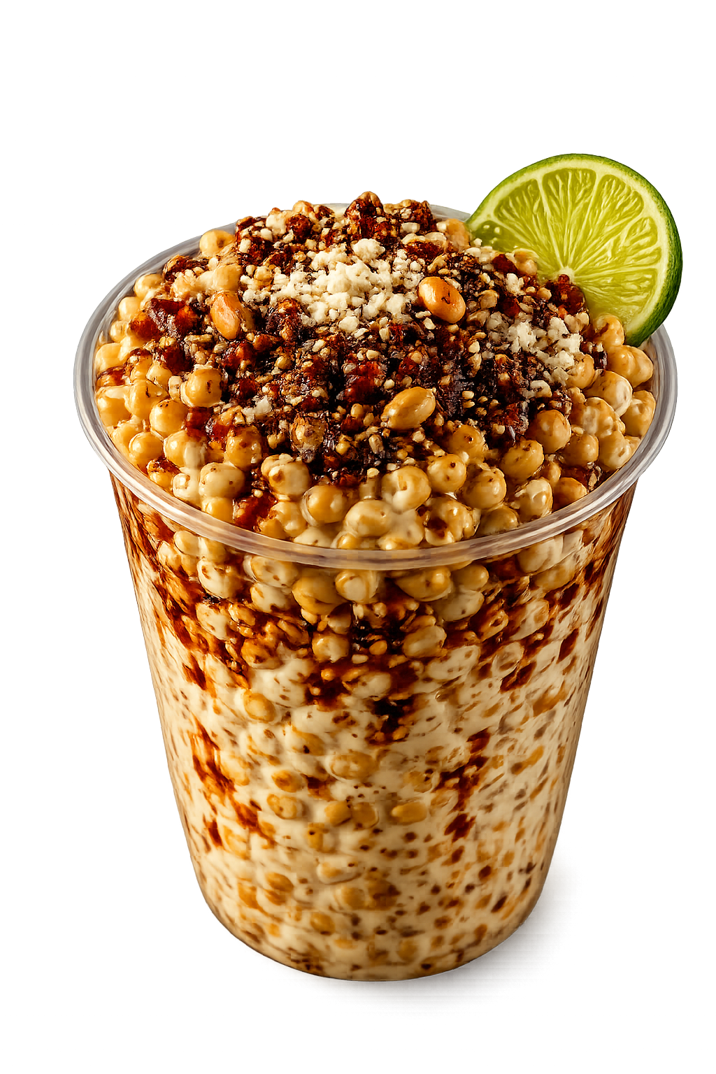 Esquite con salsa macha